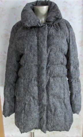 ワールド　SHOO・LA・RUE（シューラルー）　グレー系　中綿入りジャケット　Lサイズ