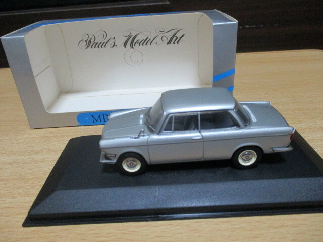 ミニチャンプス 1/43 「 BMW 700 LS 」 1962‐1965ｙ シルバー ・送料 400円（レターパック発送）