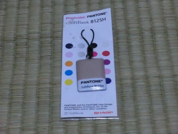 未開封品　SoftBank　812SH　Play!color.PANTONE　携帯クリーナーストラップ