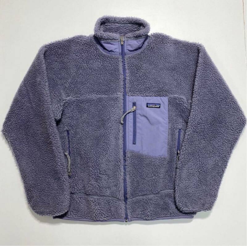 【M】Patagonia Retro Made in USA freece jacket purple パタゴニア レトロ フリース ジャケット パープル ダブルフェイス (93002)