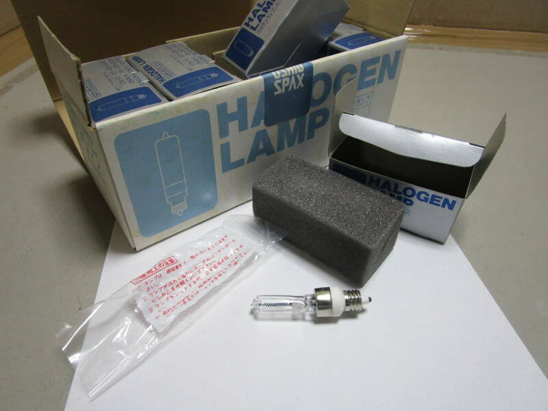 【8～53】HALOGEN LAMP JCV100 75W ウシオ スペックス 10個 未使用 №倉.定510