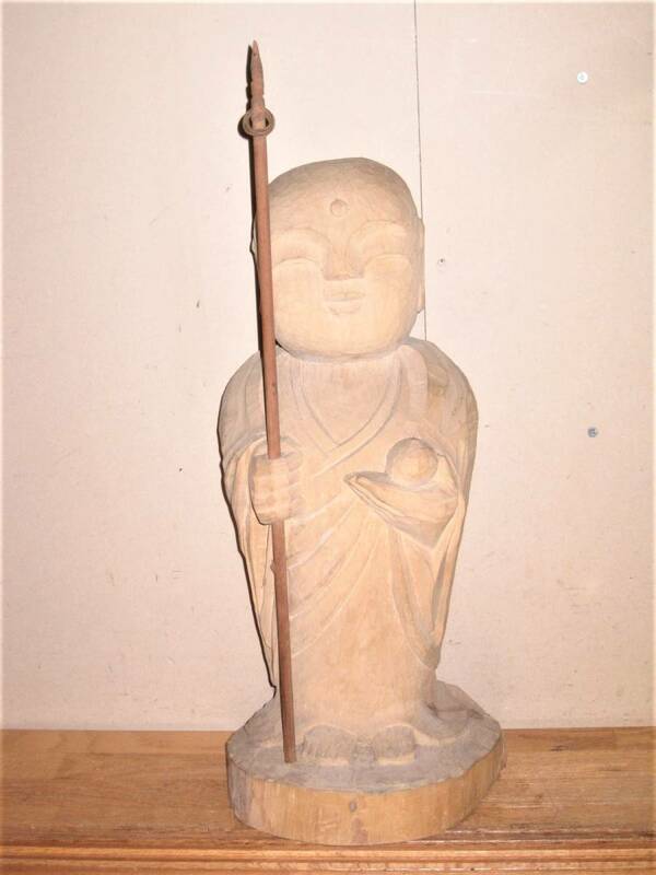 地蔵菩薩 立像 高さ36cm 昭和63年5月 仏像 置物 お地蔵さん