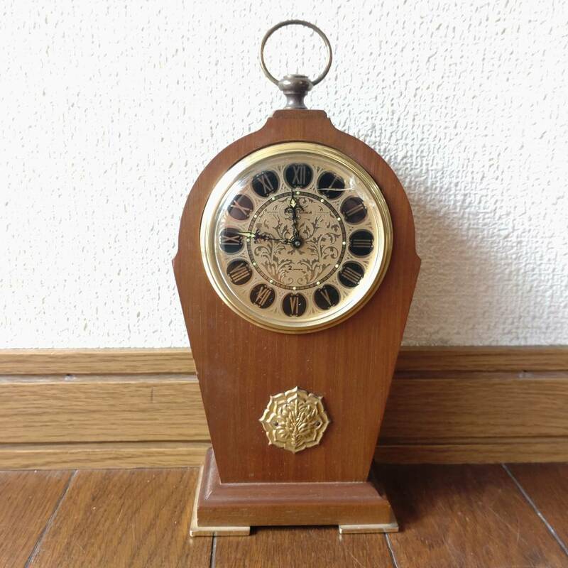 目覚時計 2石入 セピテールA　NO.2901 東京時計 置き時計 昭和レトロ 古時計 古物 W98㎜ D55㎜ H205㎜ 【M】【b】