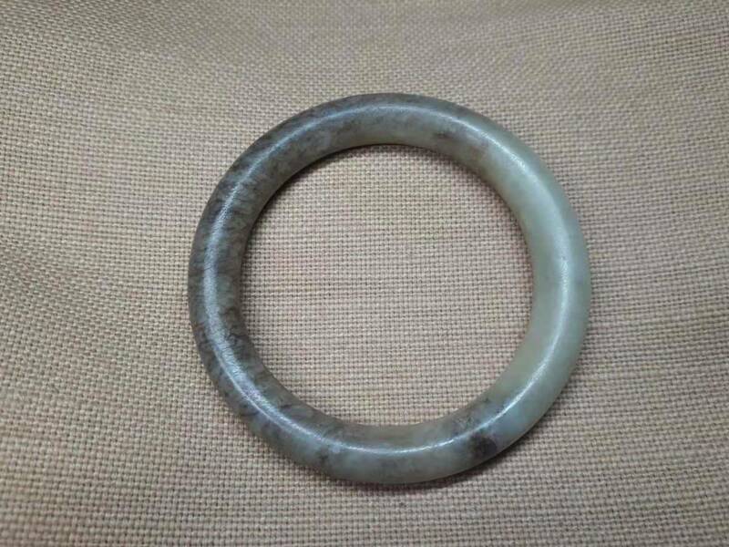 唐物 砡 時代物 明代古玉手環 輪