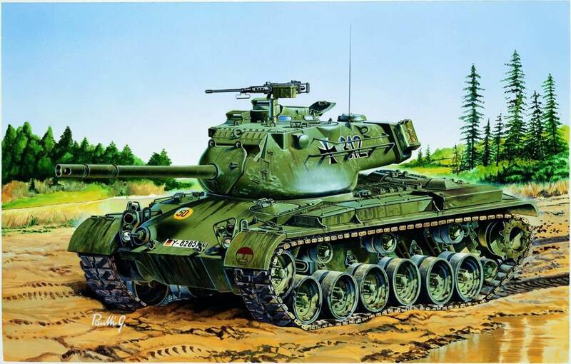 バルジ大作戦のティーガー役 M47パットン 1/35　新品