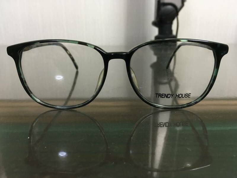TRENDY HOUSE トレンディーハウス 未使用品 52口15-143 眼鏡 メガネ めがね フレーム クラッシック レトロ ヴィンテージ デッドストック