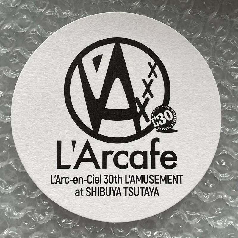 ◆L'Arc～en～Ciel ラルクアンシエル◆ ラルカフェ 紙コースター L'Arcafe hyde tetsuya ken yukihiro 30th L'Anniversary ラルク