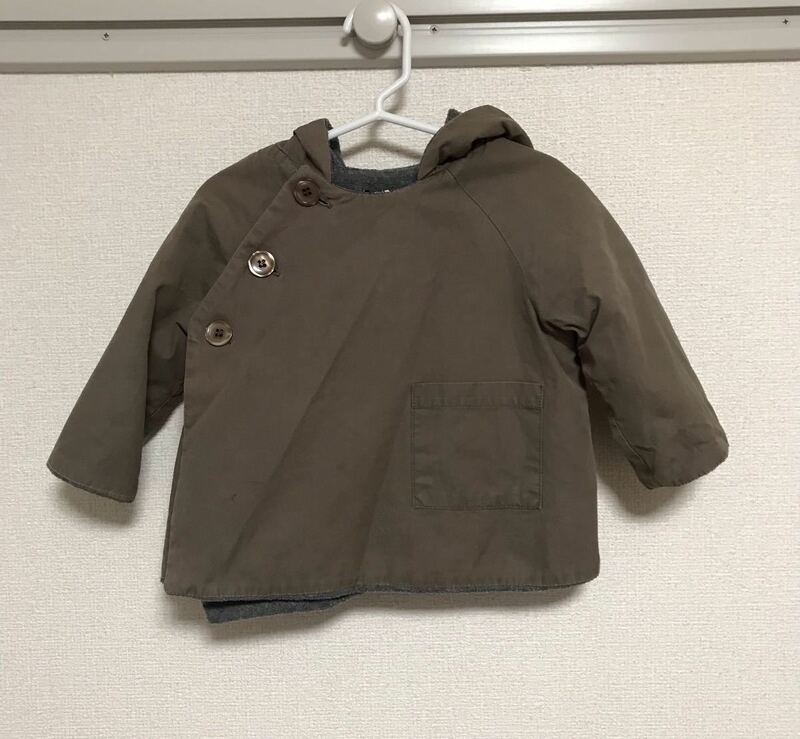 定価2.7万 MAKIE GASA JACKET マキエ こどもビームス パーカー アウター ブラウン 12-18m