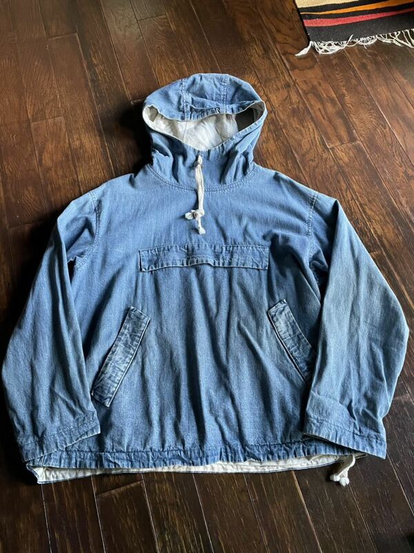 unused×roots to branches オーバーサイズ アノラック denim anorak アンユーズド ルーズシルエット