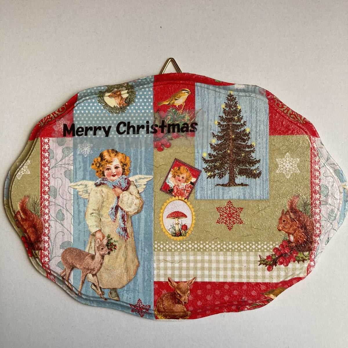クリスマス壁かけハンドメイド
