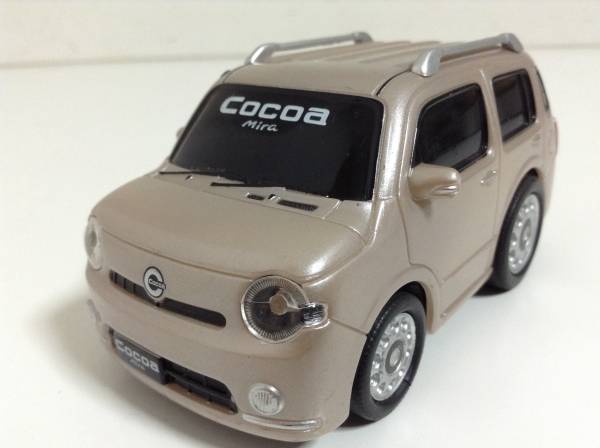 ダイハツ ミラココア L675S 前期型 2009年式~ チョロQタイプ プルバックカー ミニカー ココアベージュ 非売品 カラーサンプル 色見本