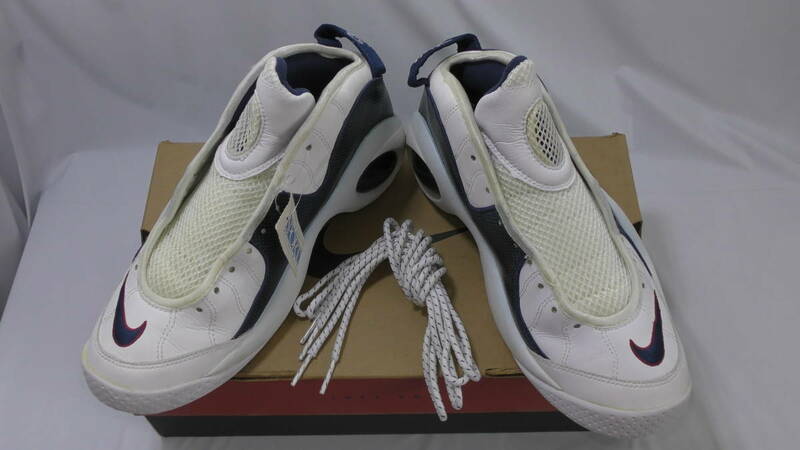 ☆★ 新品 DEADSTOCK NIKE AIR ZOOM FLIGHT 95 ナイキ エアー ズームフライト95 白紺 US10.5 JP28.5CM プラパーツひび割れ有 ☆★