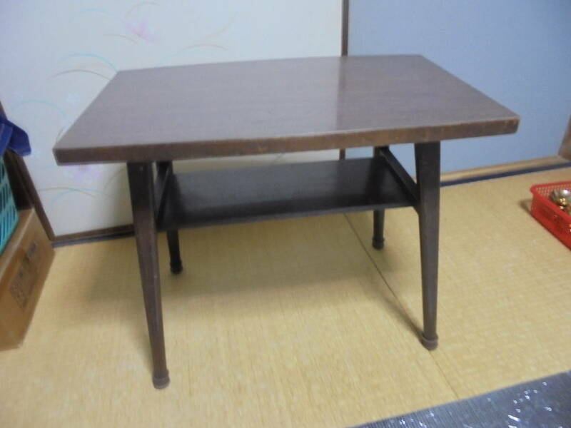 昭和レトロ アンティーク 木製 テーブル・センターテーブル・リビングテーブル・ソファテーブル・ミニテーブル/沖縄県及び離島へは発送不可