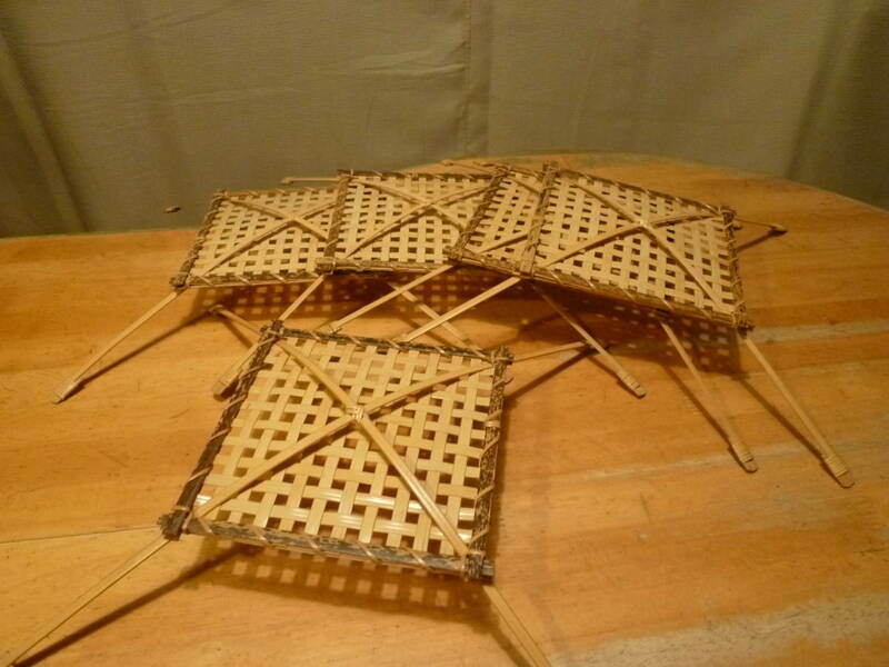 竹製の盛り付け用具　5枚セット