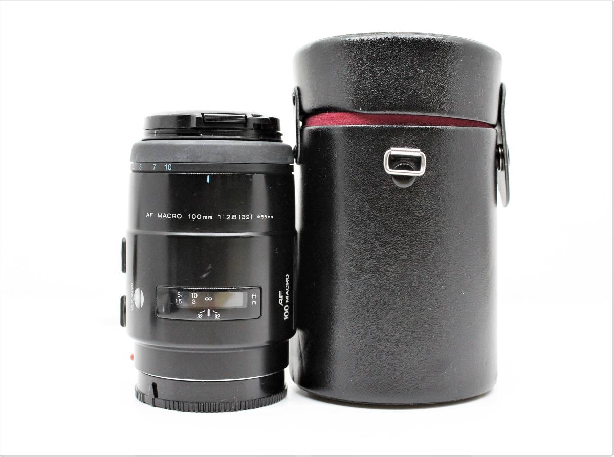 ★良品★MINOLTA ミノルタAF MACRO 100mm F2.8 単集点マクロレンズ！完動品！ OK3793