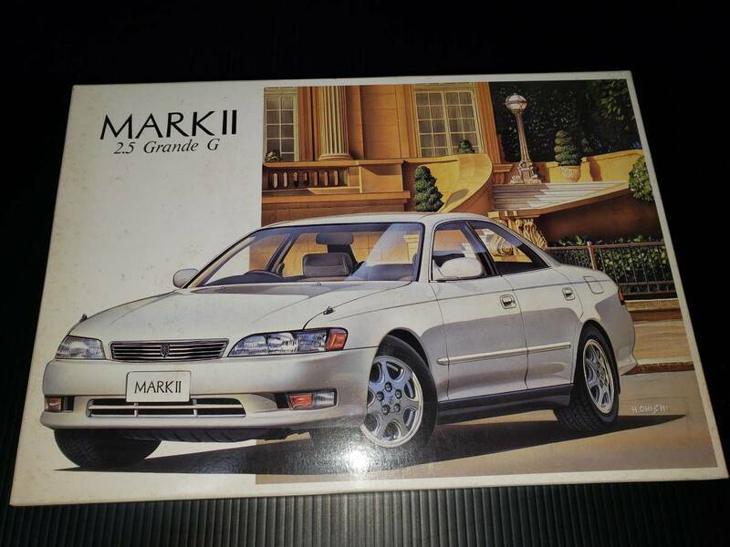 新品未組立品 アオシマ 1/24 トヨタ　ニュートレンド1993　MARKⅡ　マークⅡ　2.5　グランデ　G プラモデル