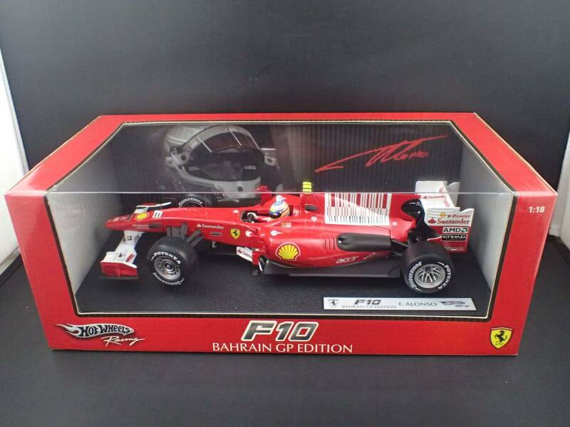 1/18 ホットウィールレーシング フェラーリ F10 #8 フェルナンド・アロンソ バーレンGP(Hot Wheels, Mattel, Ferrari, Fernando Alonso)