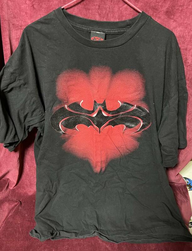 '97 US古着 ワーナーストア限定『BATMAN & ROBIN』ロゴ Tシャツ XL 送料込み バットマン DC