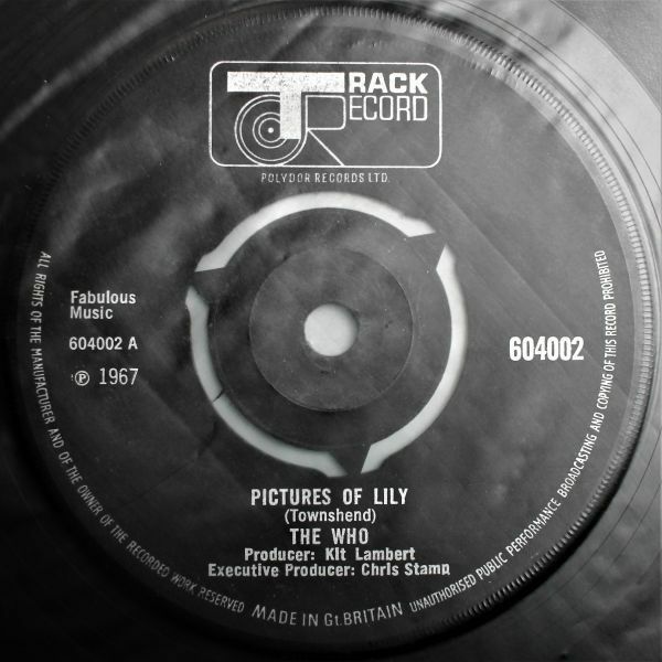 T-579 UK盤 The Who ザ・フー Pictures Of Lily/Doctor, Doctor 604002 45 RPM