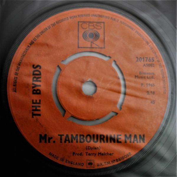 T-581 UK盤 The Byrds バーズ Mr. Tambourine Man/I Knew I'd Want You ミスター・タンブリン・マン 201765 45 RPM