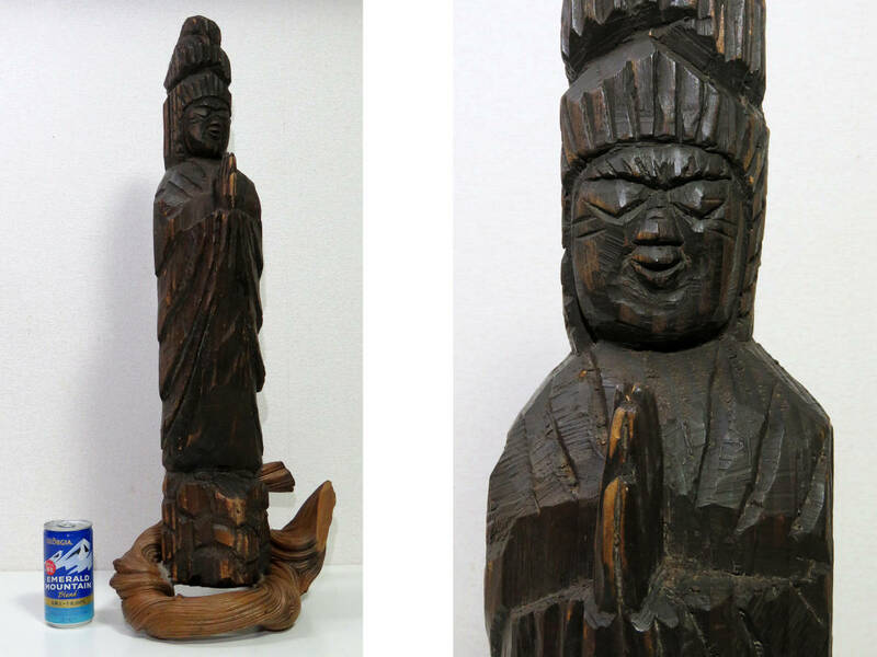 ■コレクション大放出■江戸時代 円空仏像 仏教美術 時代木彫