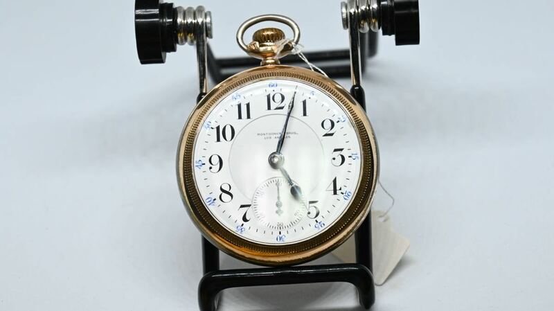 Montgomery Bros, Los Angeles Sterling 1910年代製　懐中時計　アンティーク 英国時計