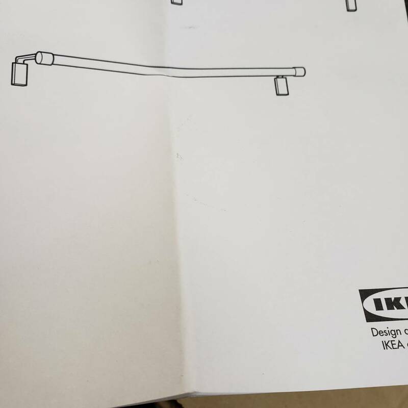 新品IKEAカーテンロッドセット140暗茶