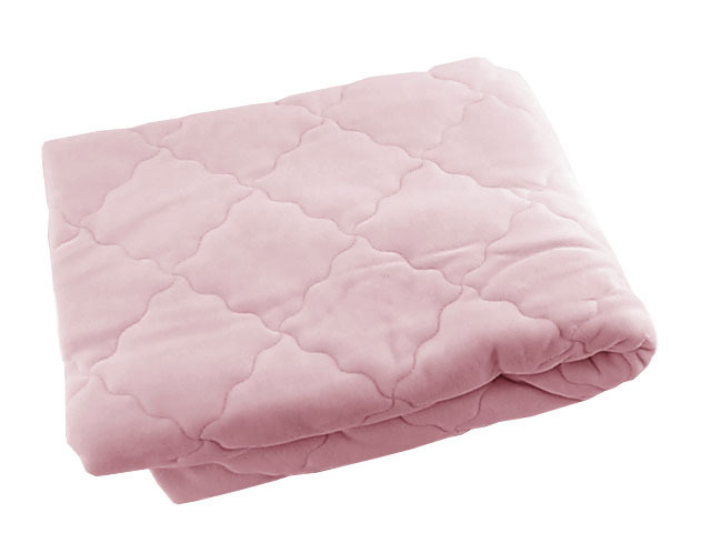 パッド一体型ベッドシーツ 綿スマートヒート 吸湿発熱 綿100% ダブル 幅140x200x25cm ピンク 冬
