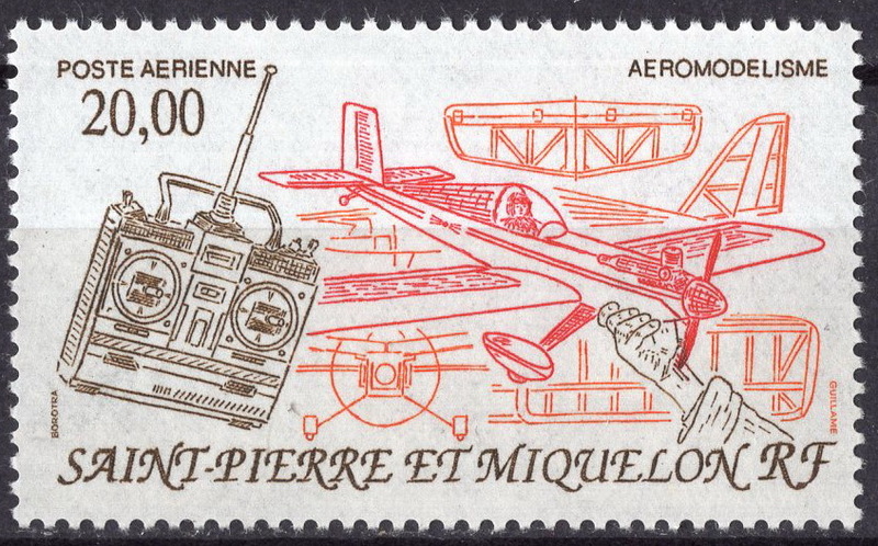 ★1992年-サンピエール島とミクロン島 - 航空「ラジオコントロールモデル飛行機」1種完 未使用(MNH)(SC#C68)★VG-661