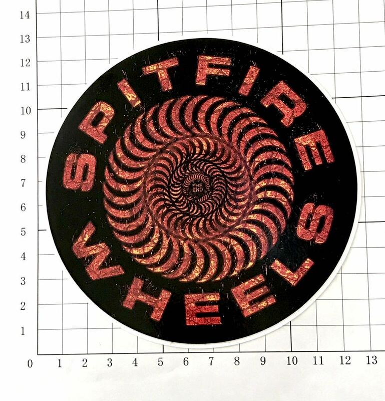 Spitfire Wheels Hellfire Classic Swirl THE END 13cmステッカー スピットファイヤーウィール ヘリファイャークラッシック13cmステッカー