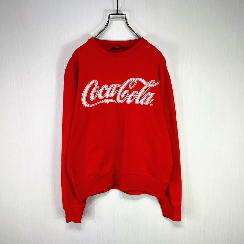 Coca Cola スウェット トレーナー Mサイズ コカ・コーラ 古着 レッド 赤