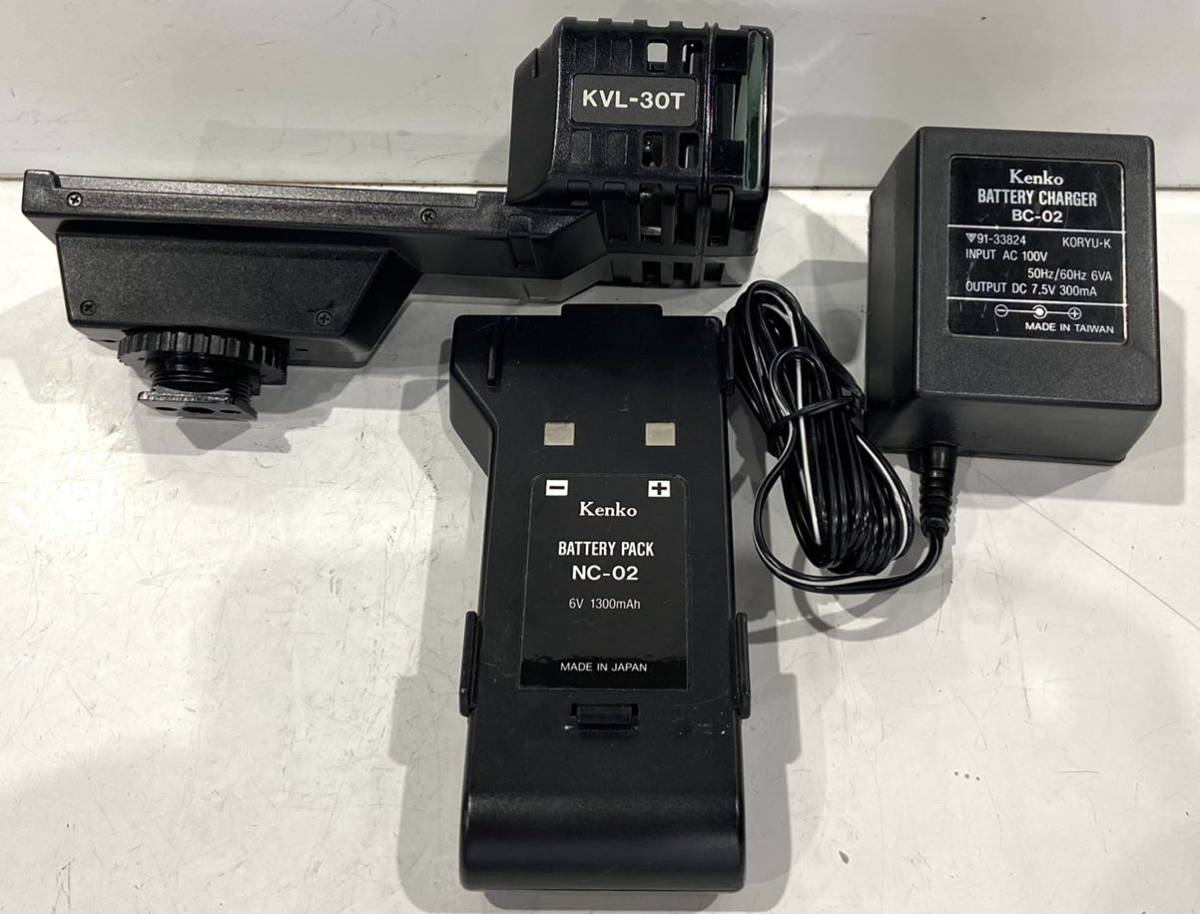 220124A☆ Kenko KVL-30T BATTERY PACK NC-02 BATTERY CHARGER BC-02 セット ♪配送方法＝ヤフネコ宅急便♪