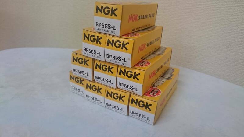 NGK　未使用　スパークプラグ　BP5ES‐L　10個セット　ホンダ　スズキ　カワサキ　ヤマハ　バイク　日本特殊陶業　　