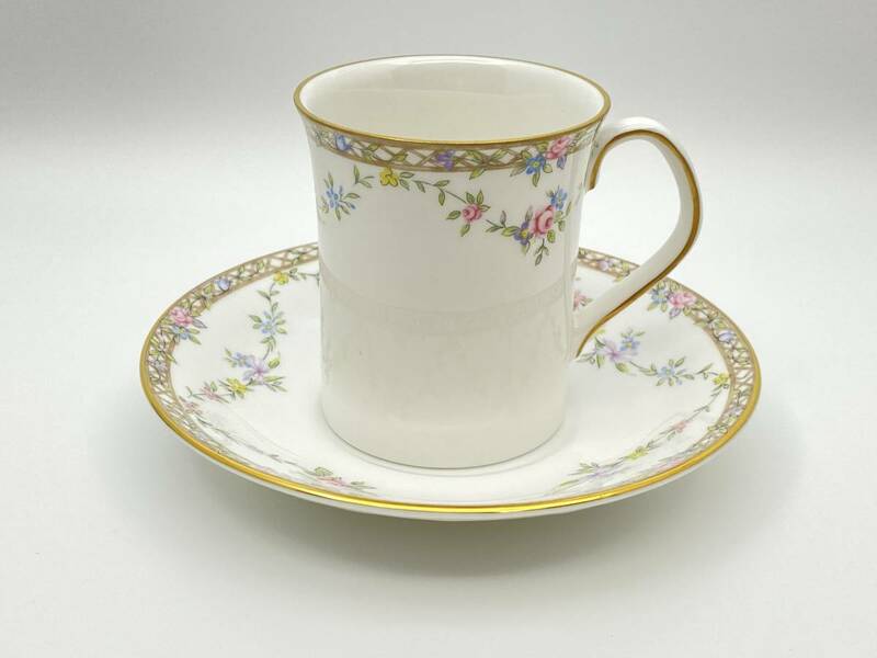 QUEEN'S CHINA クイーンズチャイナ GARLAND ROSE Tea Cup & Saucer ガーランドローズ ティーカップ＆ソーサー *M469