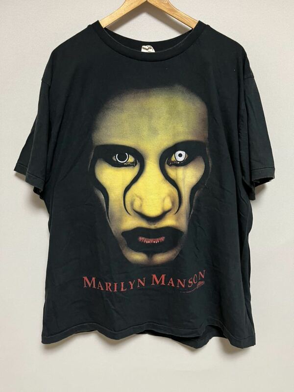 MARILYN　MANSON　マリリンマンソン　Tシャツ　ビンテージ　1997　コピーライト　USA製　XL　ブラック　Sex　is　dead　ツアーシャツ