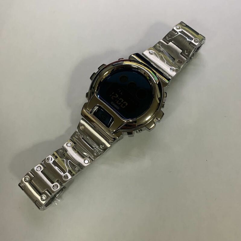 G-SHOCK Gショック ジーショック CASIO カシオ デジタル 腕時計 dw-6900mma-2dr ステンレスフルメタルカスタム　クォーツ腕時計