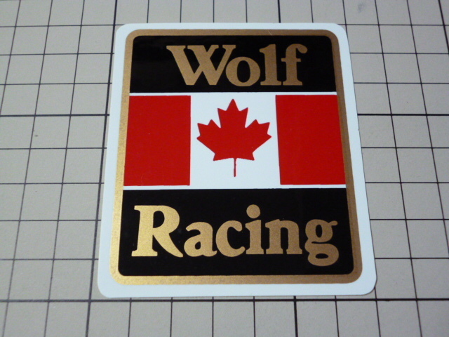 Wolf Racing ステッカー (70×80mm) ウルフ レーシング