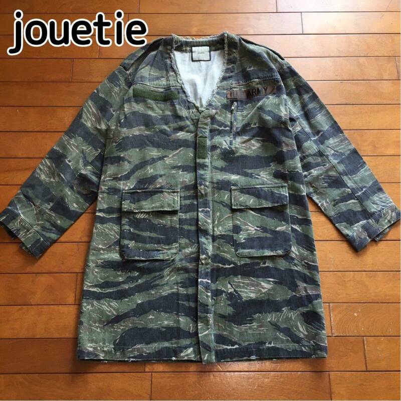 ★【 jouetie 】★ タイガーカモ US.ARMY Vネックミリタリージャケット★サイズ M ★O241