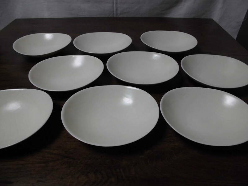 白い楕円皿　9枚