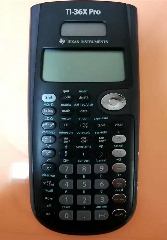 送料230円 USAで購入 関数電卓 Texas Instruments(テキサス・インスツルメンツ) TI-36X Pro 大学生の必須品