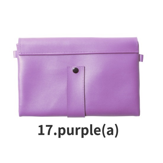 ⑤新品 送料無料◆ユニセックス2wayクラッチバッグ　色：purple(a)　紫