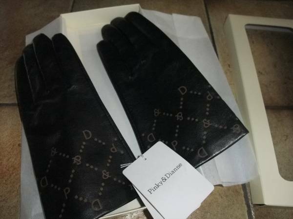 ピンキー＆ダイアン 羊革 Ｐ＆Ｄ ロゴ 手袋　２１cm 　未使用品