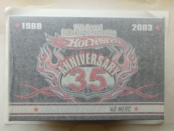 HOT WHEELS 17th Annual Collector's Convention LIMITED EDITION 2-CAR SET '49 MERC ANNIVERSARY 35 1:24 &1:64