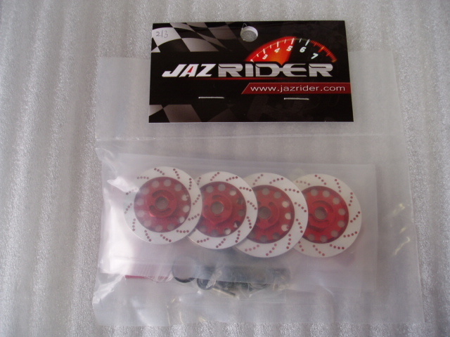JAZRIDER 213　田宮　TT-02　用　アルミホイ－ルアダプタ－（ベアリング付実車風ブレ－キディスク）　未開封　新品