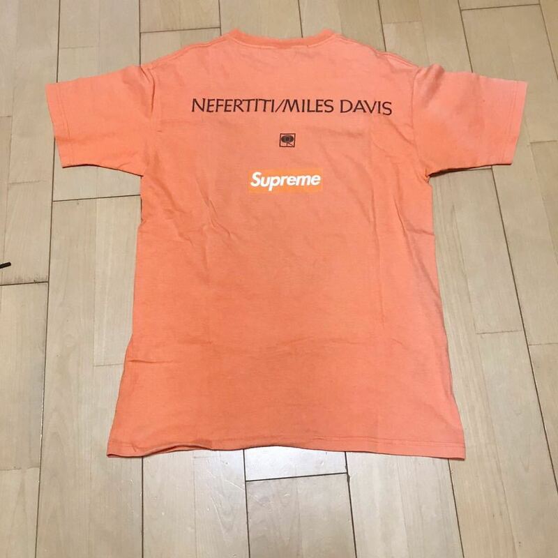 SUPREME 08AW MILES DAVIS Nefertiti Tee シュプリーム マイルス・デイビス オレンジ ボックスロゴ Tシャツ Box Logo