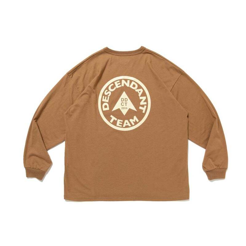 希少★新品本物【BROWN★3】★TEAM DESIGN LS チームデザイン グラフィック 正規店購入 ディセンダント 限定入手困難 DESCENDANT 21AW SPOT