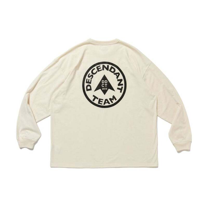 希少★新品本物【BEIGE★3】★TEAM DESIGN LS チームデザイン グラフィック 正規店購入 ディセンダント 限定入手困難 DESCENDANT 21AW SPOT