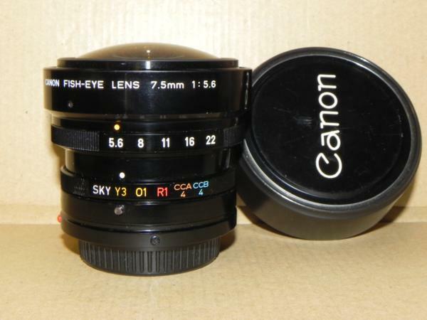 Canon NFD FISH=EYE 7.5mm/f5.6 レンズ(中古品)