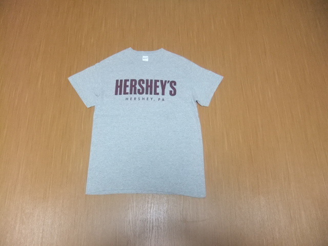 GILDAN　Tシャツ　グレーM　HERSHEY'S　ハーシー　ハーシーズ　古着