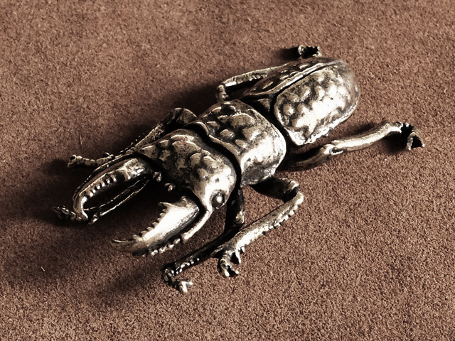 真鍮 オーナメント（クワガタ）くわがた 甲虫 昆虫 羽 置物 黄金 スタッグビートル インテリア 飾り雑貨 ゴールド アニマル グッズ ブラス
